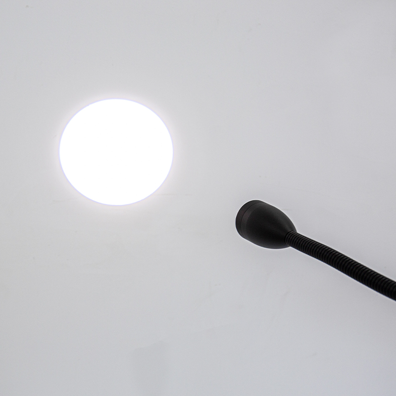 Lampe d'examen à col de cygne pour lit d'hôpital à clipser, LED 5W Lampe d'examen à col de cygne pour lit d'hôpital à clipser, LED 5W